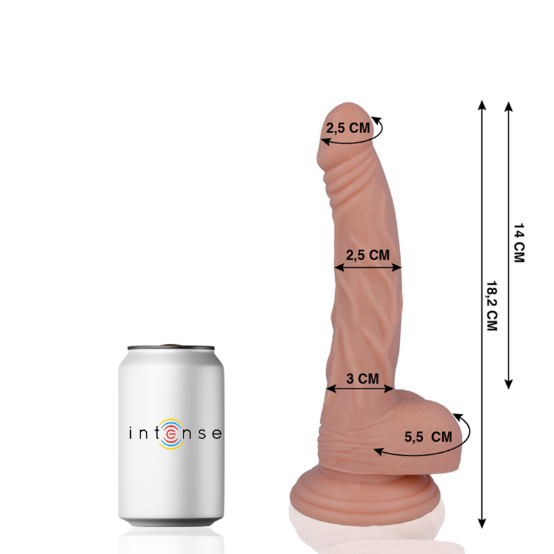 Dildo realista MR. INTENSE Nr. 12 con ventosa