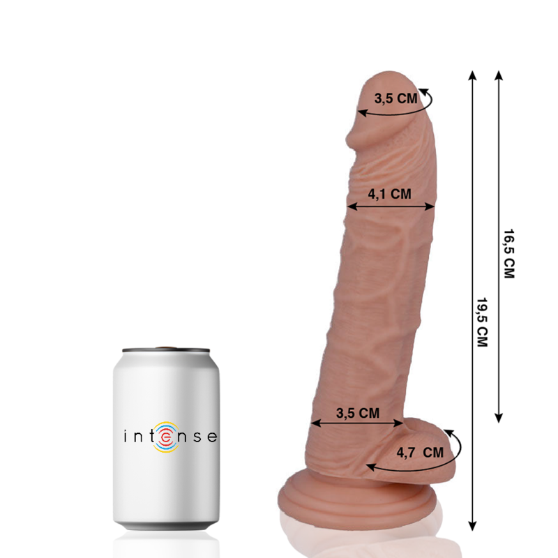 MR. INTENSE dildo realista con ventosa, 19,5 cm