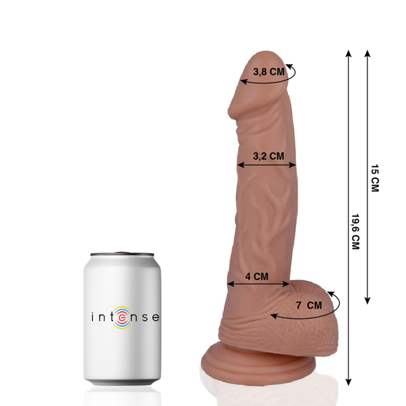 MR. INTENSE, dildo realista con ventosa, 19,6 cm