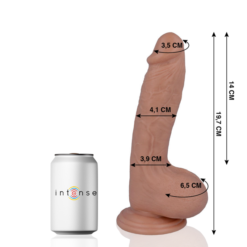 Dildo realista con ventosa y superficie similar a la piel MR INTENSE