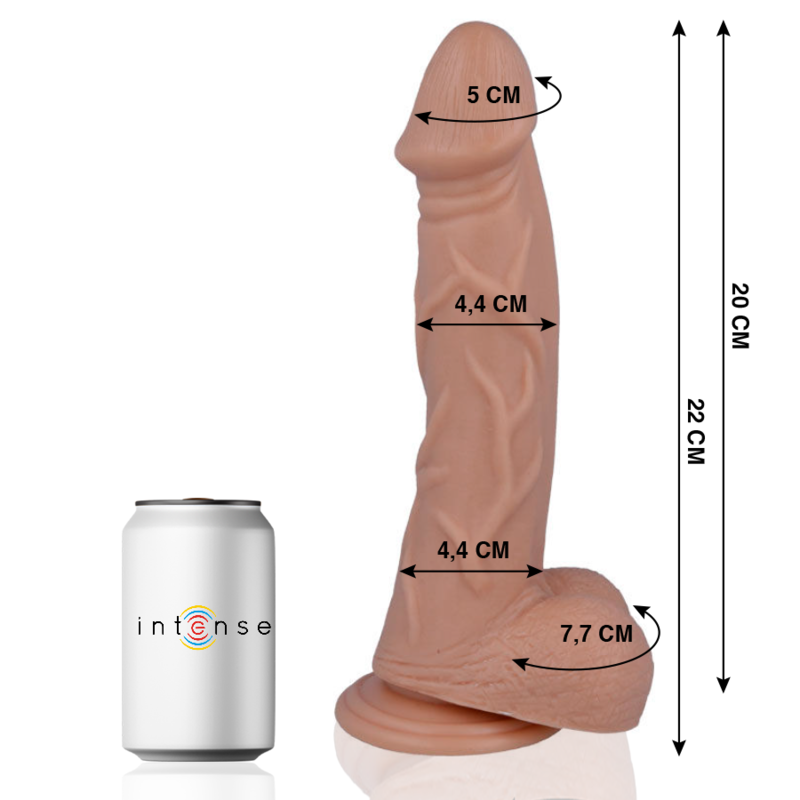 MR. INTENSE dildo realista con ventosa, 22 cm