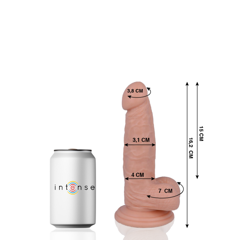 MR. INTENSE dildo realista con ventosa, 16,2 cm