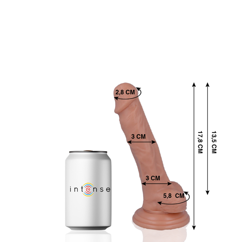 MR. INTENSE dildo realista con ventosa, 17,8 cm
