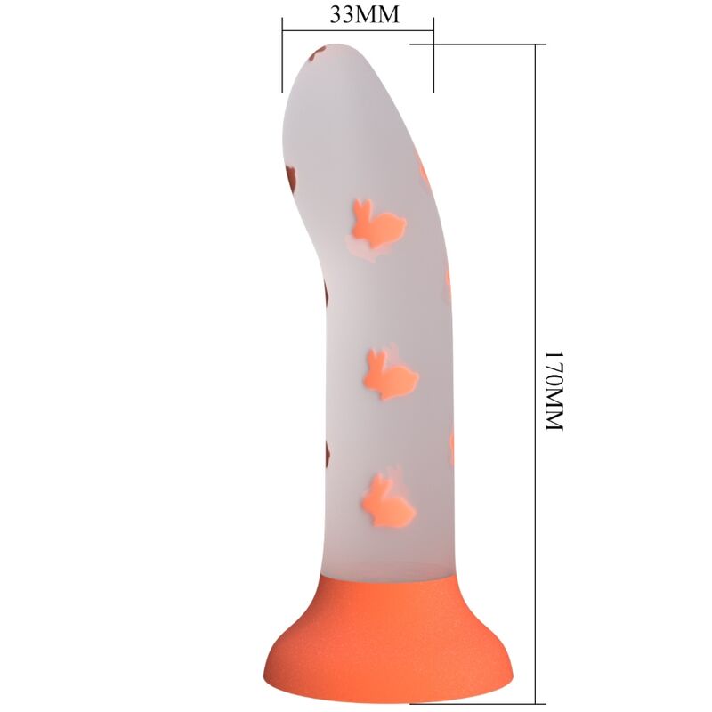 Dildo Pretty Love Magical Nightfall sin vibración, naranja