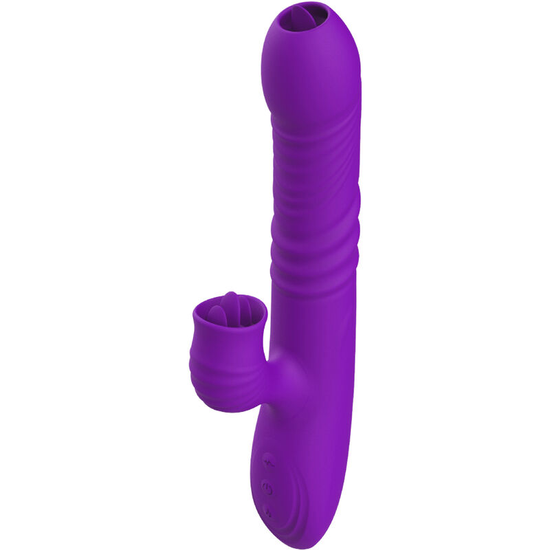 Vibrador rabbit para el punto G con efecto calor y función de empuje ARMONY