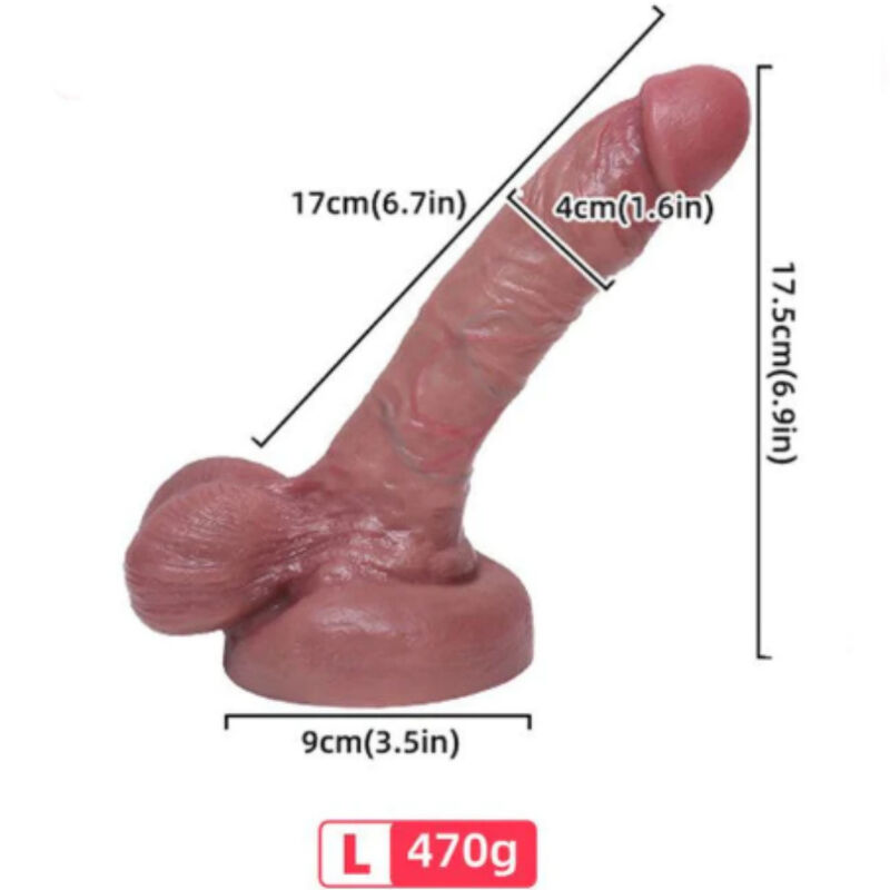 Dildo realista de silicona líquida de 17 cm para una sensación intensa de plenitud ARMONY