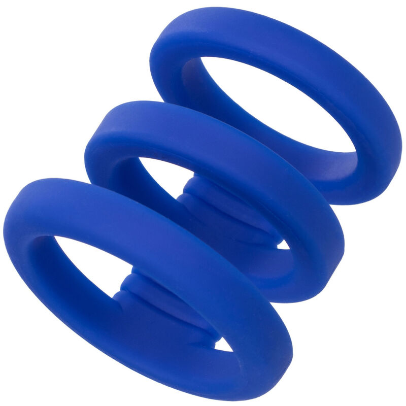 Jaula triple para pene de silicona para erecciones firmes y más resistencia CALEXOTICS