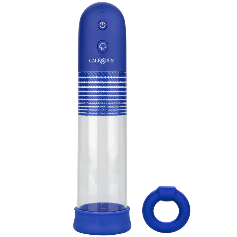 Bomba de vacío para el pene recargable CalExotics Admiral con anillo de silicona