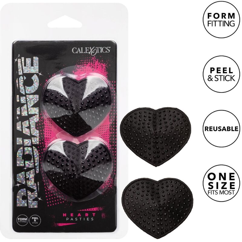 CalExotics Radiance cubiertas para pezones con piedras decorativas
