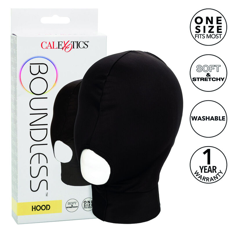 Capucha CalExotics Boundless con la boca al descubierto