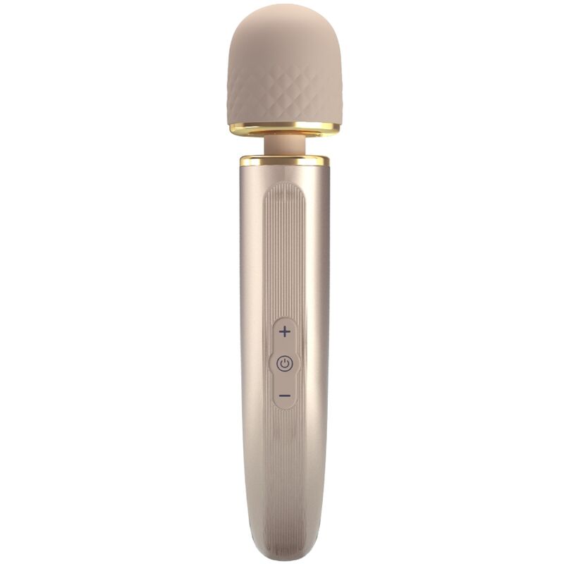 Vibrador de masaje Pretty Love de silicona, color champán