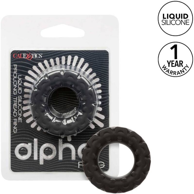 Anillo para el pene CalExotics Alpha Prolong Tread sin vibración