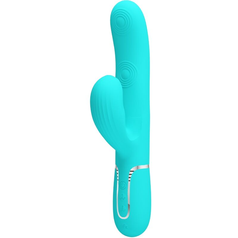 Pretty Love Perlita, vibrador rabbit verde agua
