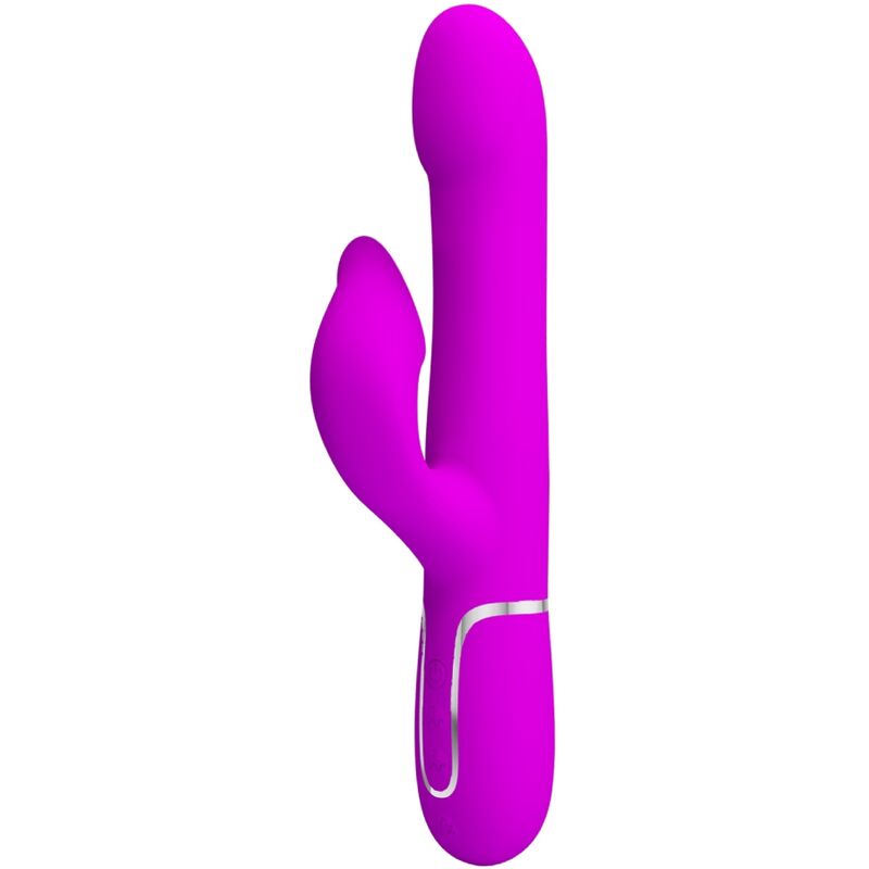 Vibrador tipo rabbit Pretty Love con perlas móviles, violeta