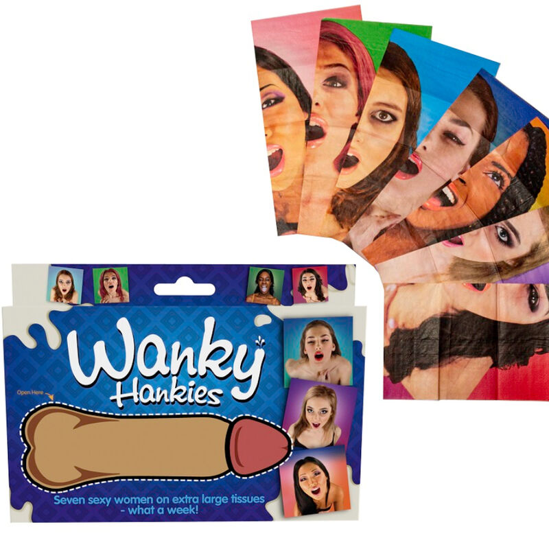 Spencer & Fleetwood Wanky Hankies: 7 pañuelos con ilustraciones de mujeres