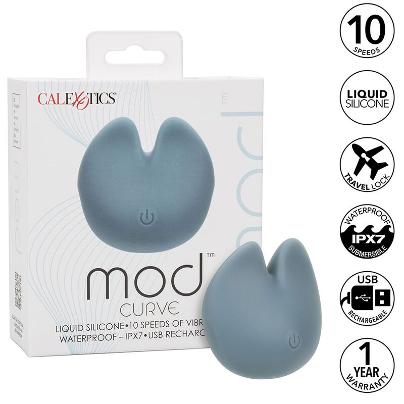 Vibrador de clítoris CalExotics Mod Curve, azul