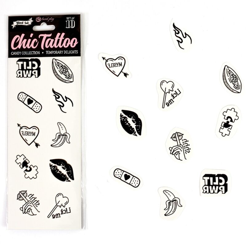 SECRET PLAY Candy Collection: 10 tatuajes temporales