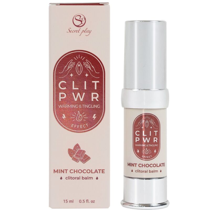 Bálsamo para el clítoris con efecto calor y vibración y aroma a menta y chocolate SECRETPLAY