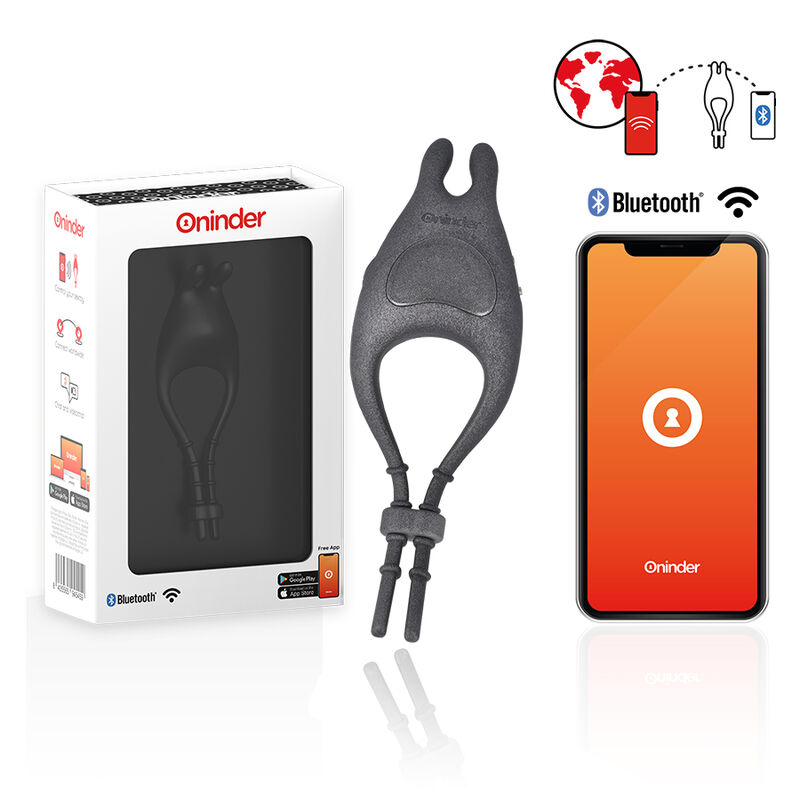 Anillo vibrador para pene ONINDER Pampa con control mediante app
