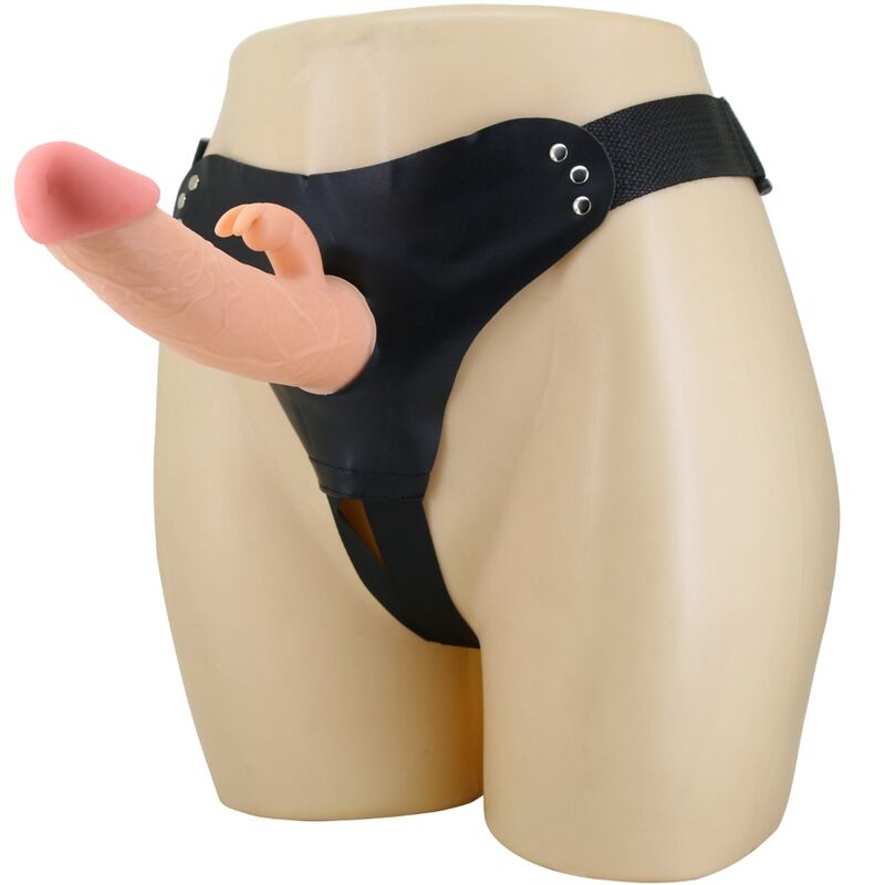 Pretty Love Mavis conjunto de arnés con dildo, 19 cm