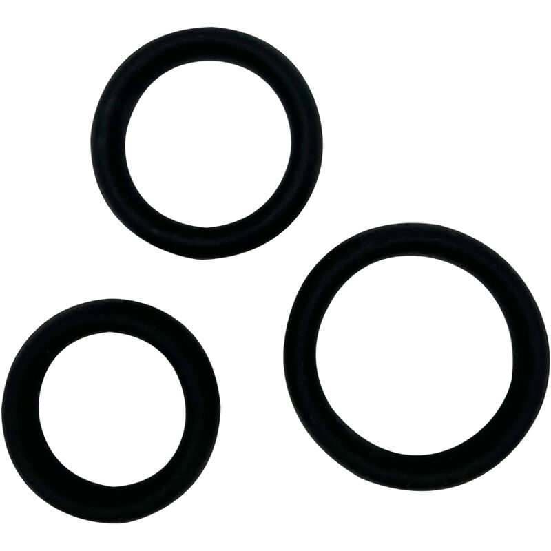Set de anillos para el pene de silicona para una erección más firme y duradera ALIVE