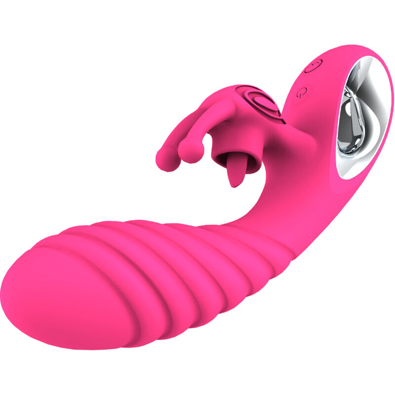 Vibrador rabbit con anillo de lengua y 36 modos para un placer intenso ARMONY
