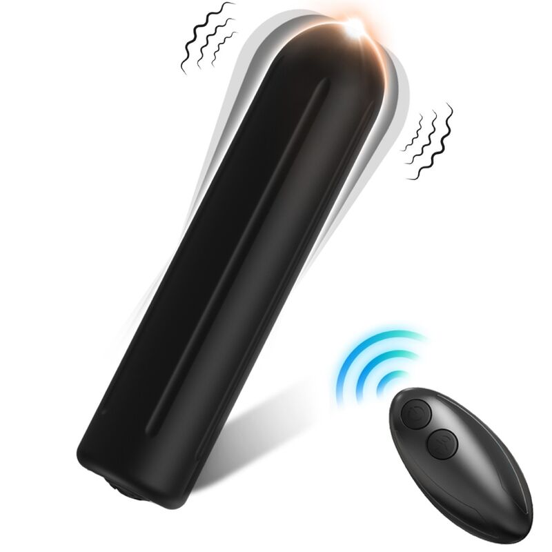 Minivibrador ARMONY Warhead con mando a distancia, negro