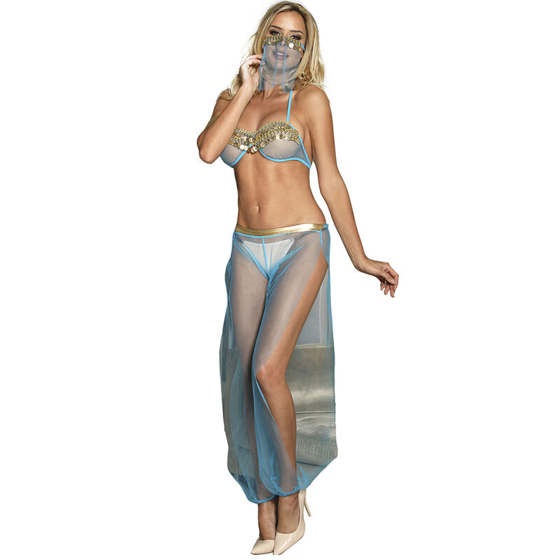 Conjunto de lencería SUBBLIME India Style, azul, L/XL