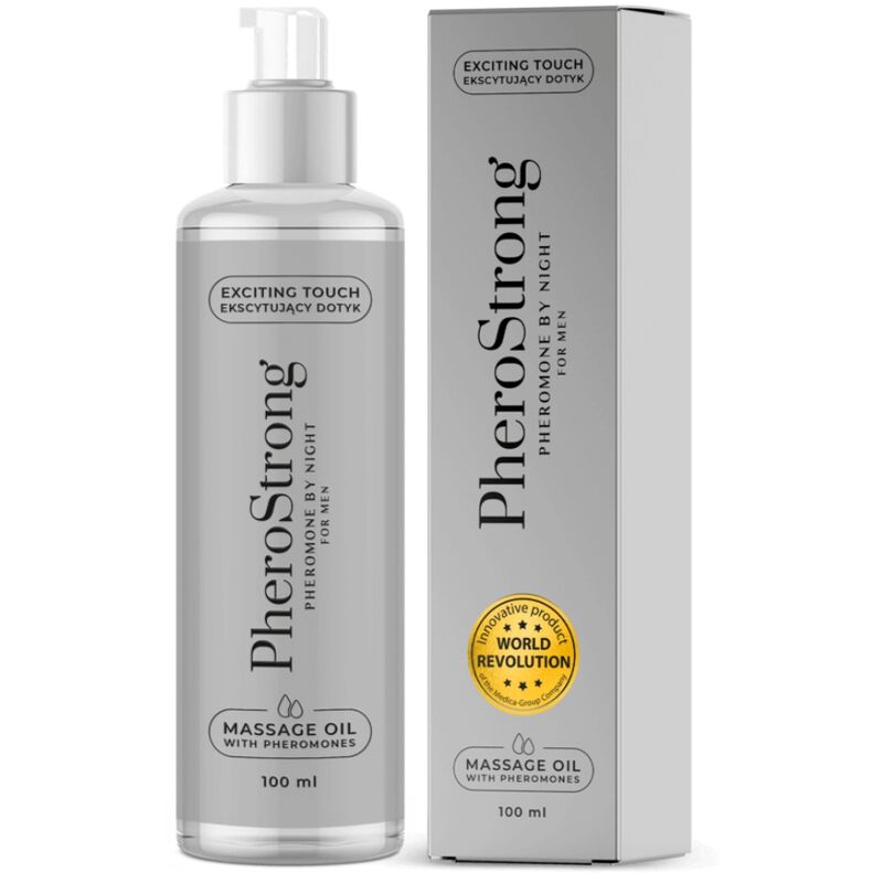 Aceite de masaje para hombre PheroStrong By Night, 100 ml