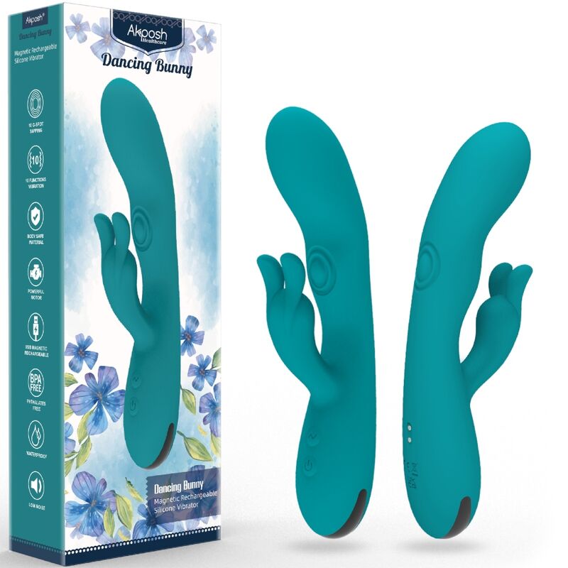 Vibrador conejo de silicona con 10 modos de vibración para estimular ARMONY