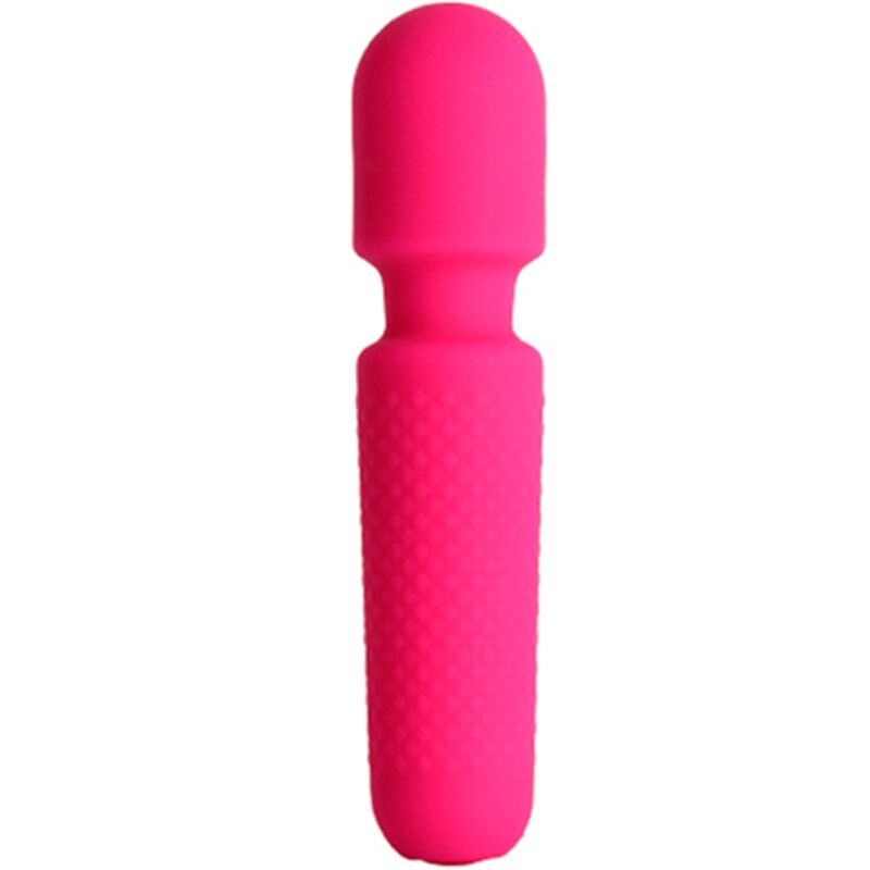 Vibrador mini tipo varita con 10 modos de vibración, recargable, rosa ARMONY