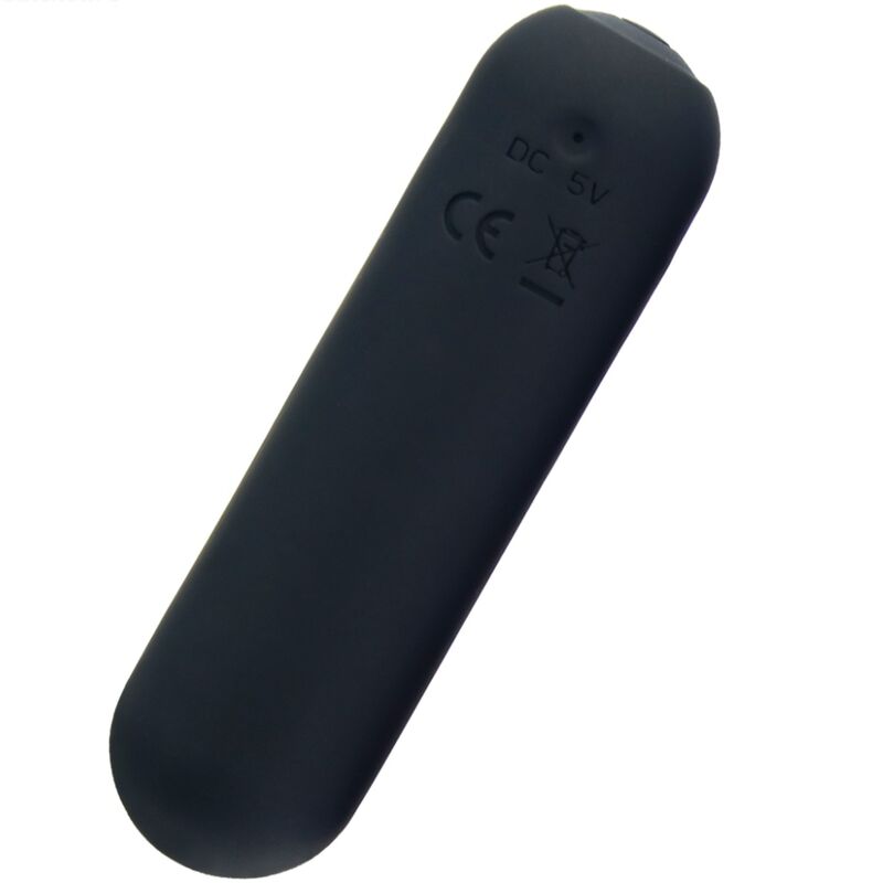 Vibrador tipo bullet de silicona, con 10 programas, resistente al agua, negro ARMONY