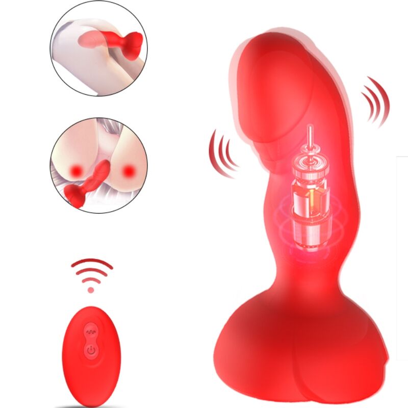 Vibrador anal con plug y mando a distancia para una estimulación intensa ARMONY