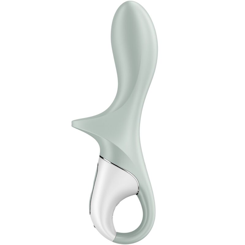 Vibrador hinchable Satisfyer Air Pump Booty 3, verde grisáceo