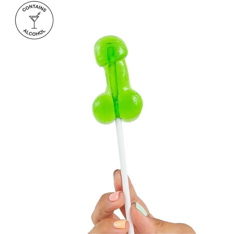 Piruleta SECRETPLAY de caipiriña con alcohol con forma de pene