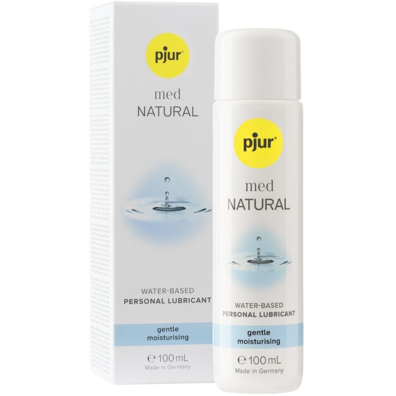 Lubricante de base acuosa pjur med NATURAL, 100 ml