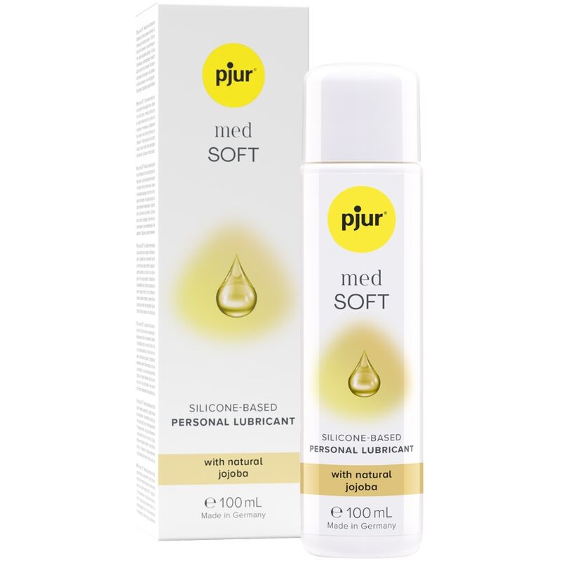 Lubricante de silicona PJUR Med Soft Glide con aceite de jojoba, 100 ml