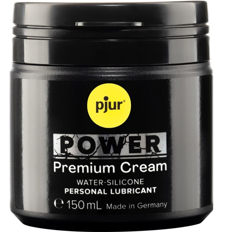 Lubricante íntimo de base acuosa pjur Power Premium Cream, 150 ml