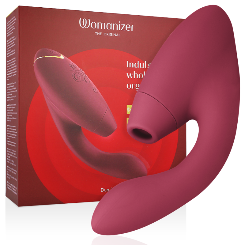 Womanizer DUO 2 estimulador de ondas de presión, burdeos