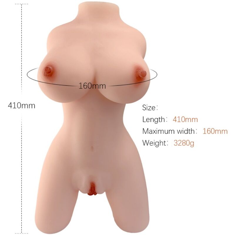 Muñeca torso realista de TPE con peso natural para disfrutar del sexo en solitario con intensidad ARMONY