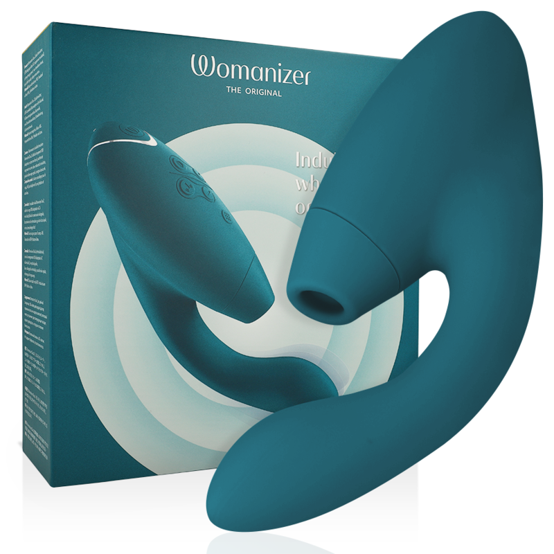 Womanizer Duo 2 estimulador de ondas de presión en azul petróleo