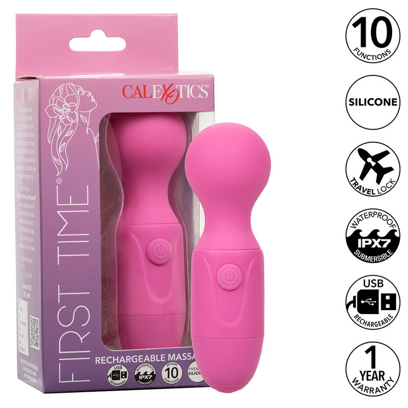 Vibrador masajeador CalExotics First Time, rosa