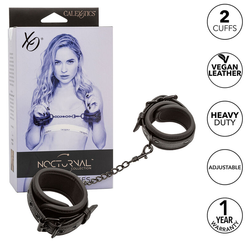 Muñequeras de cuero CalExotics Nocturnal ajustables