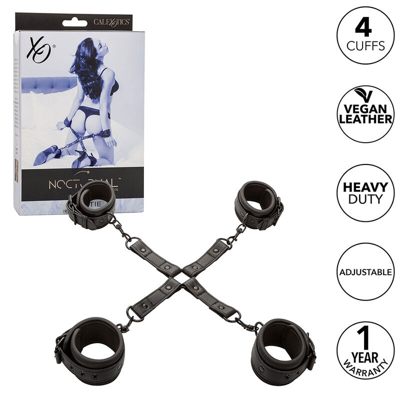 Esposas CalExotics Nocturnal con conector para hogtie