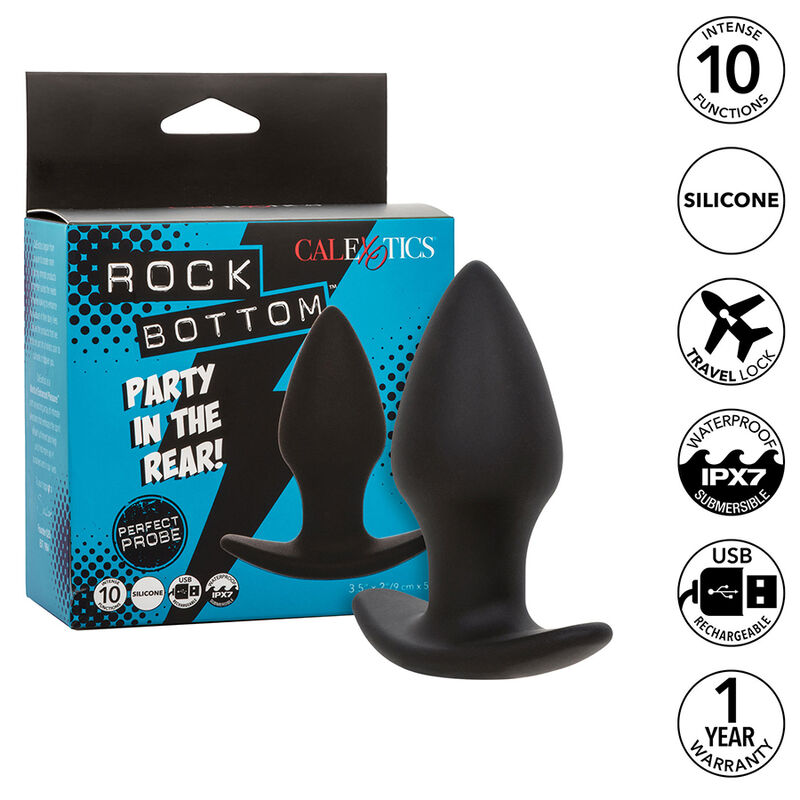 Plug anal vibrador CalExotics Rock Bottom Perfect