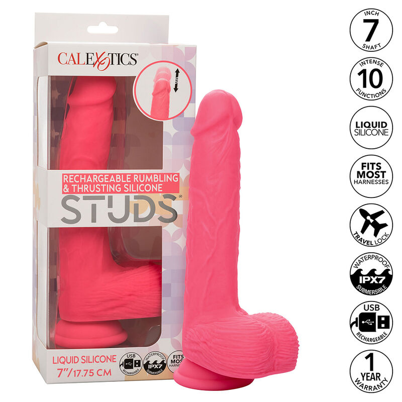 Vibrador realista CalExotics Studs con 10 funciones