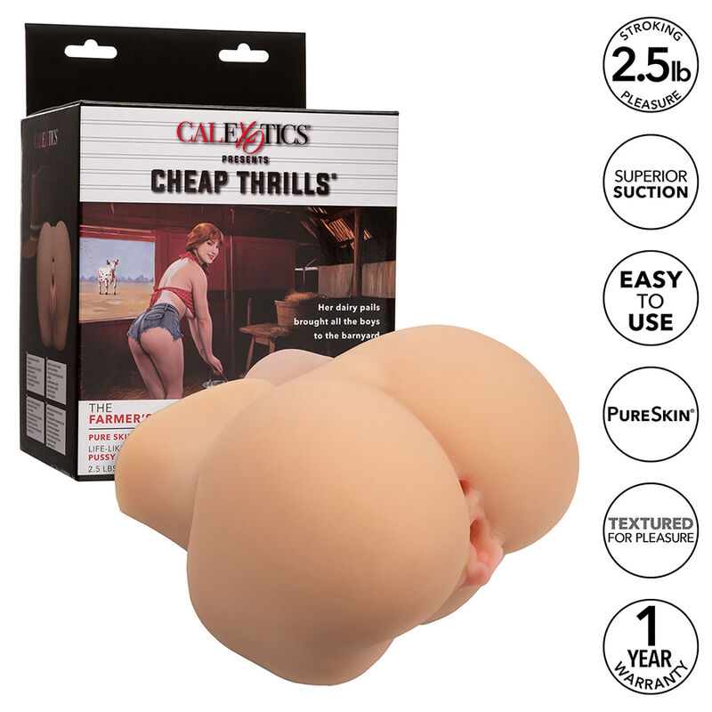 Masturbador CalExotics The Farmer’s Daughter con doble entrada