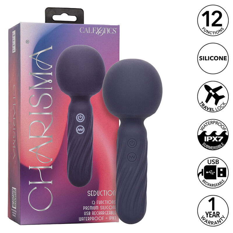 Vibrador de varita CalExotics Charisma Seduction, violeta