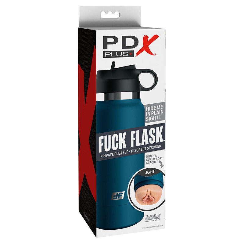 Masturbador PDX PLUS+ Fuck Flask con interior vaginal texturizado