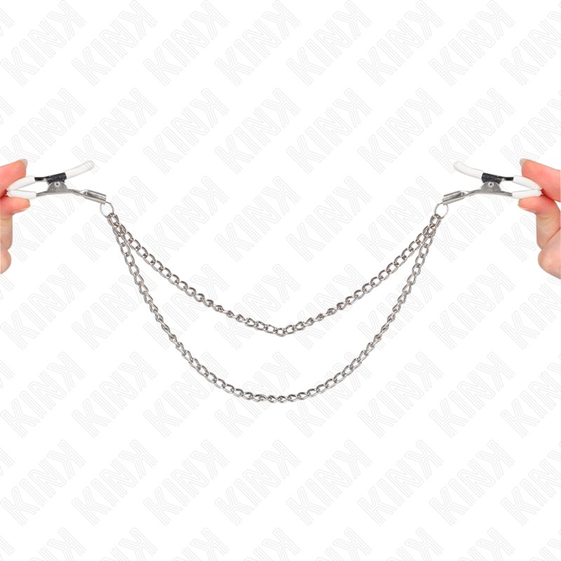 Pinzas para pezones KINK con dos cadenas finas
